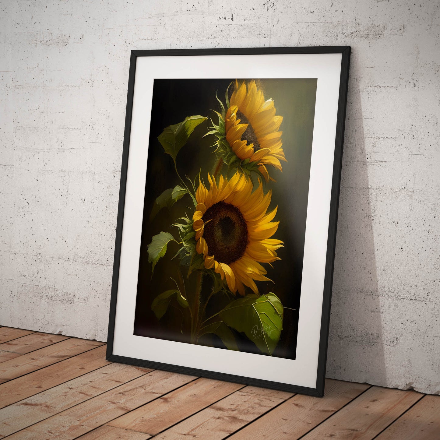 »Intimate Florals« retro poster