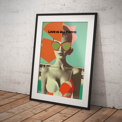 »Love in All Forms«retro poster