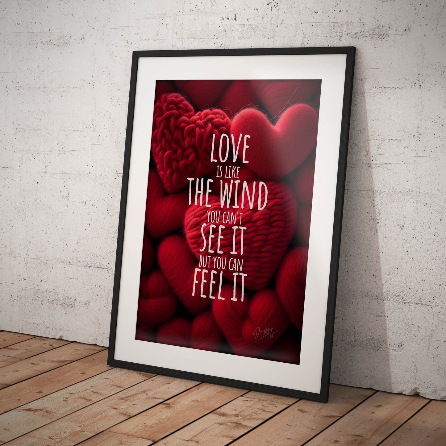 »Love Is Like The Wind« retro poster