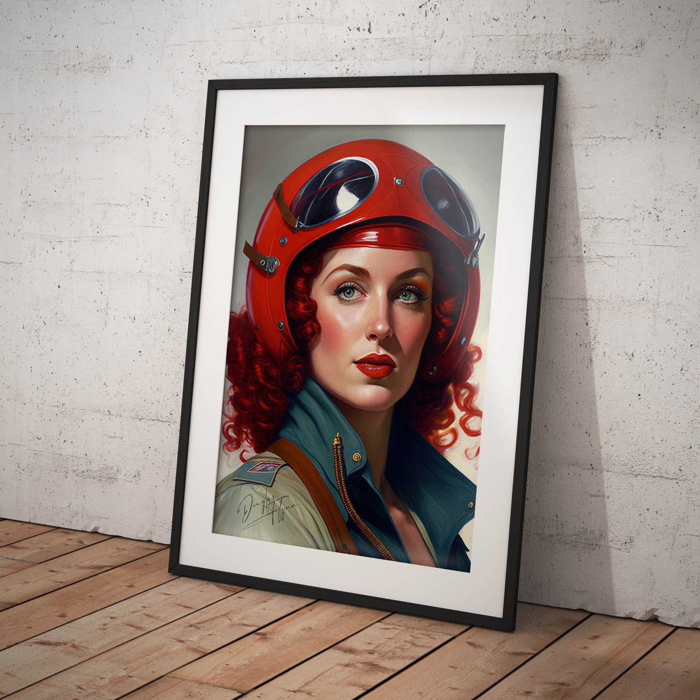 »Never been scared of a little silk« retro poster