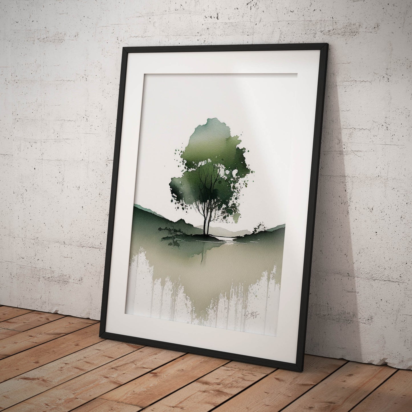 »My Green Trees« retro poster