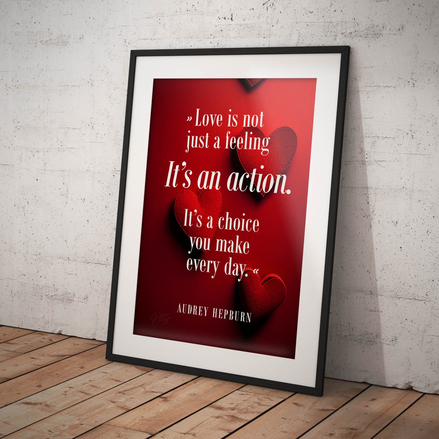 »Love Is Not Just A Feeling« retro poster
