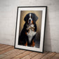 »Berner sennenhund med rosett«