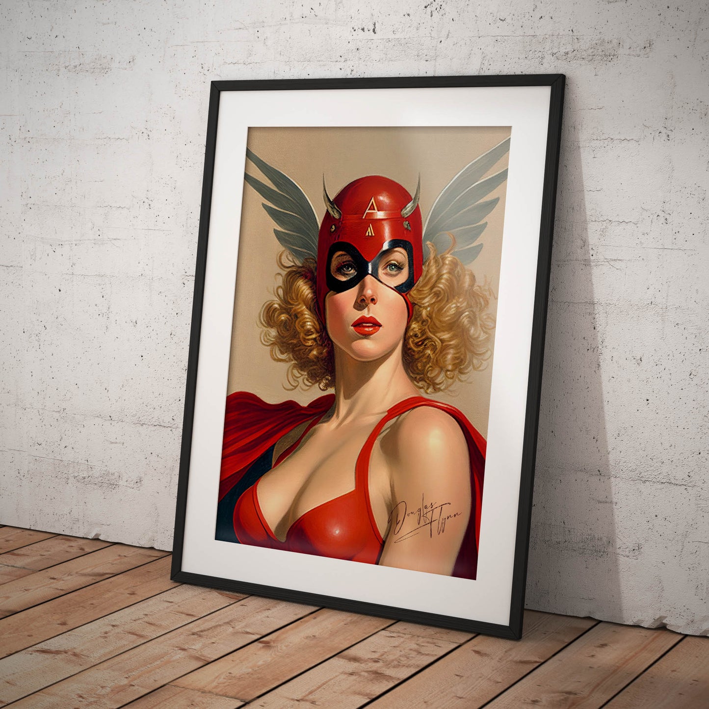 »The Scarlet Skyfighter« retro poster