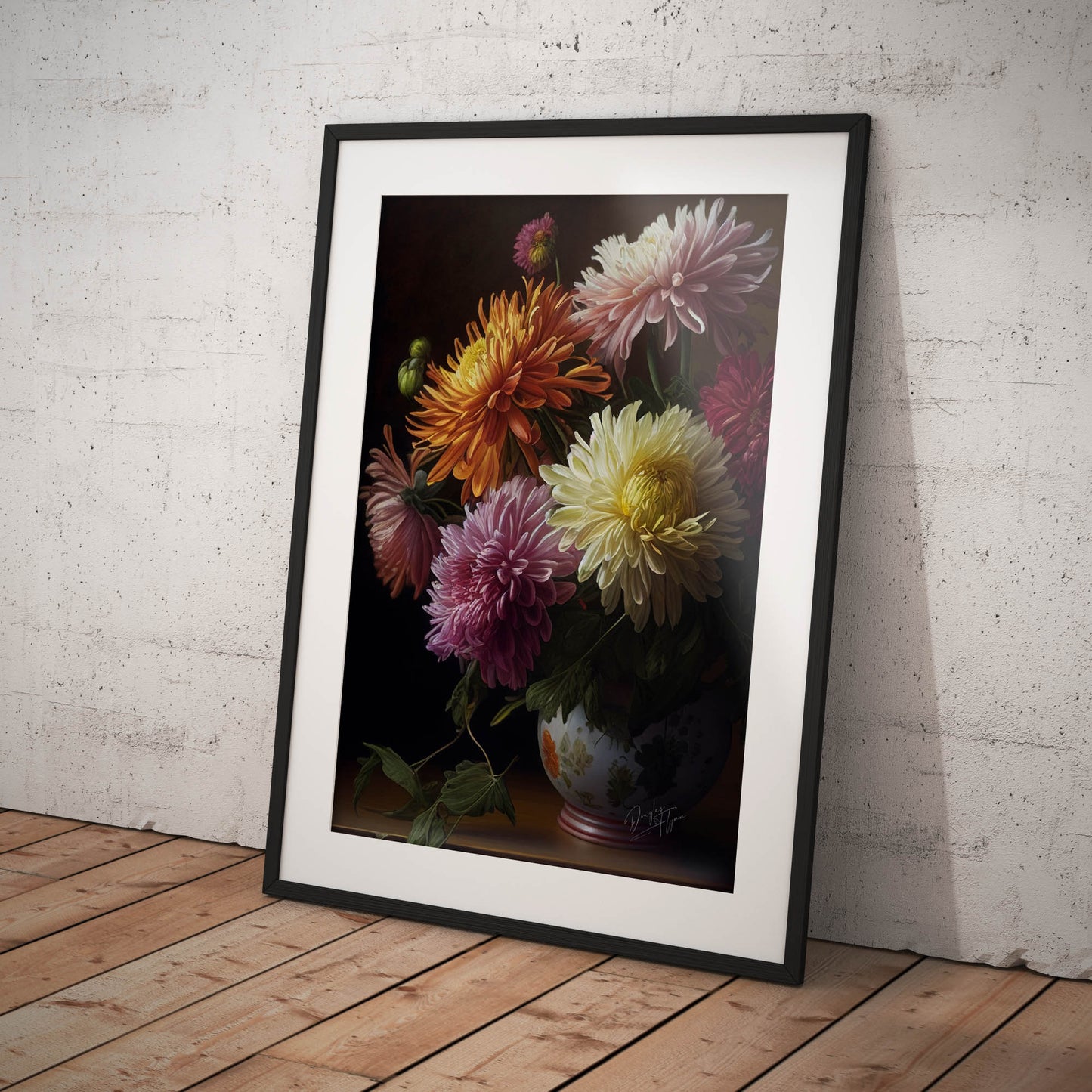 »Petals and Passion« retro poster