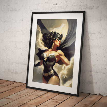 »Shadow Sentinel« retro poster