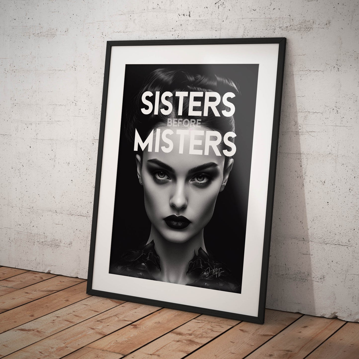 »Sisters Before Misters« retro poster