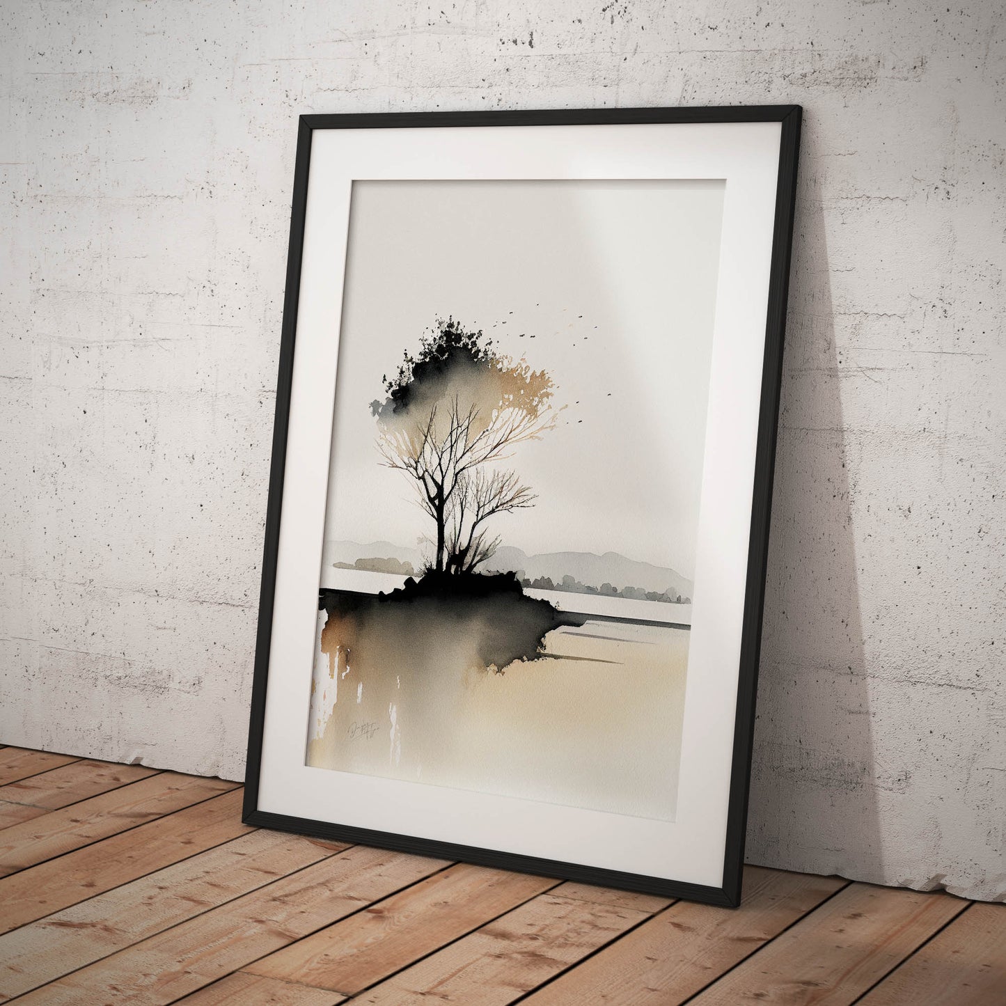 »Passionate Brushstrokes of Nature« retro poster