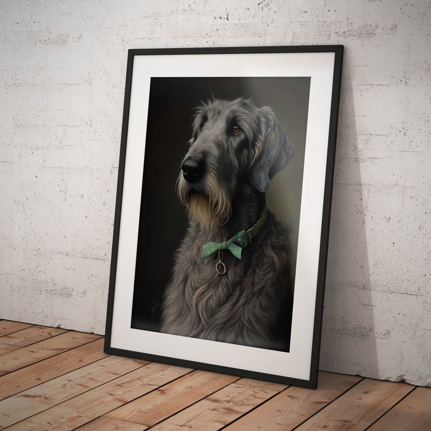 »Irish Wolfhound med rosett«