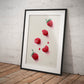 »Rasberries Watercolor Moods« retro poster