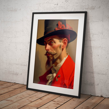 »Suave in Suit«retro poster