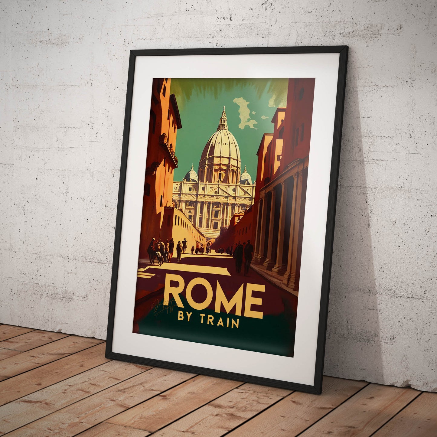 »Rome, travel poster no 4« retro poster