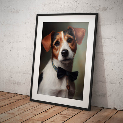»Jack Russell Terrier med rosett«