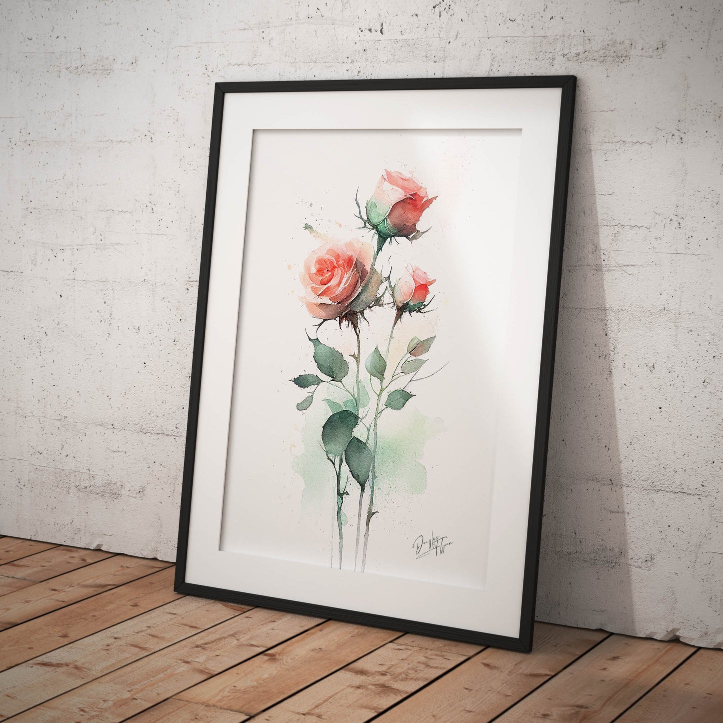 »Rose Waves of Colorful Serendipity« retro poster
