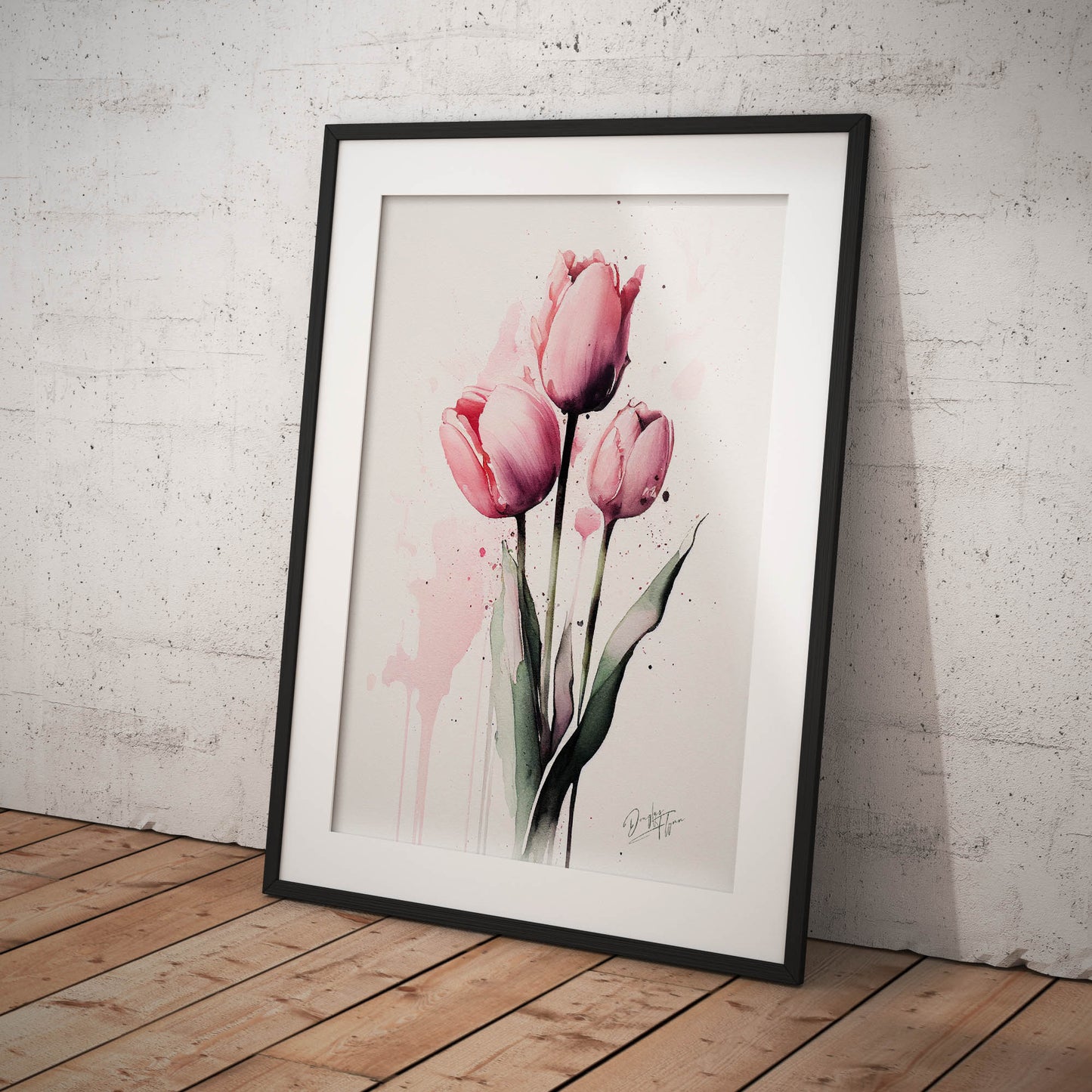 »Tulip Wanderlust« retro poster