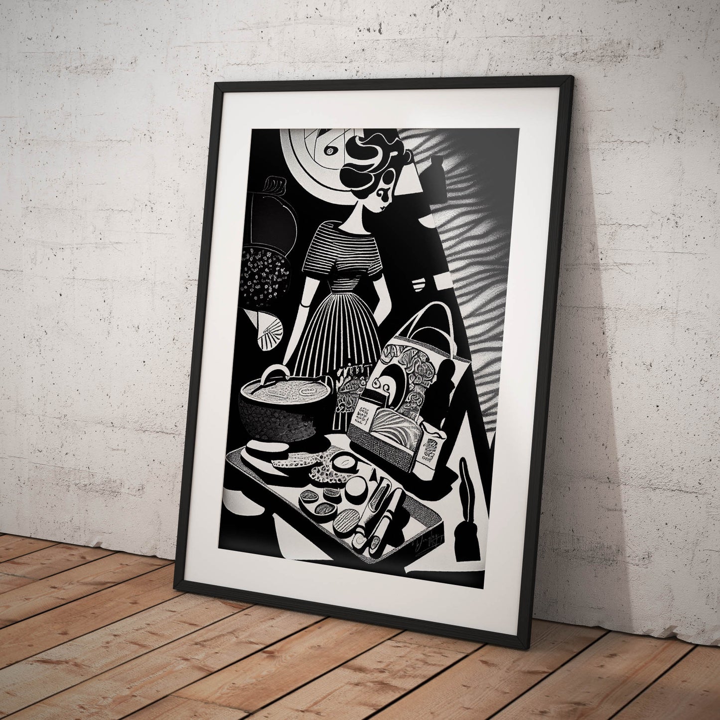 »Shop until  You drop« retro poster