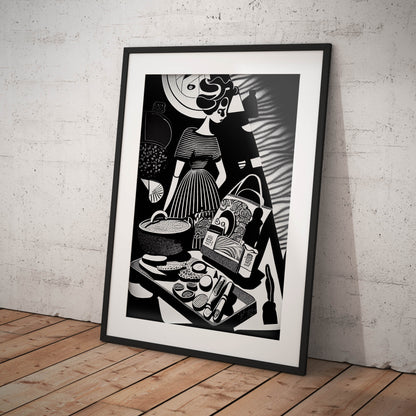 »Shop until  You drop« retro poster