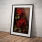 »Soft and Serene Flowers« retro poster