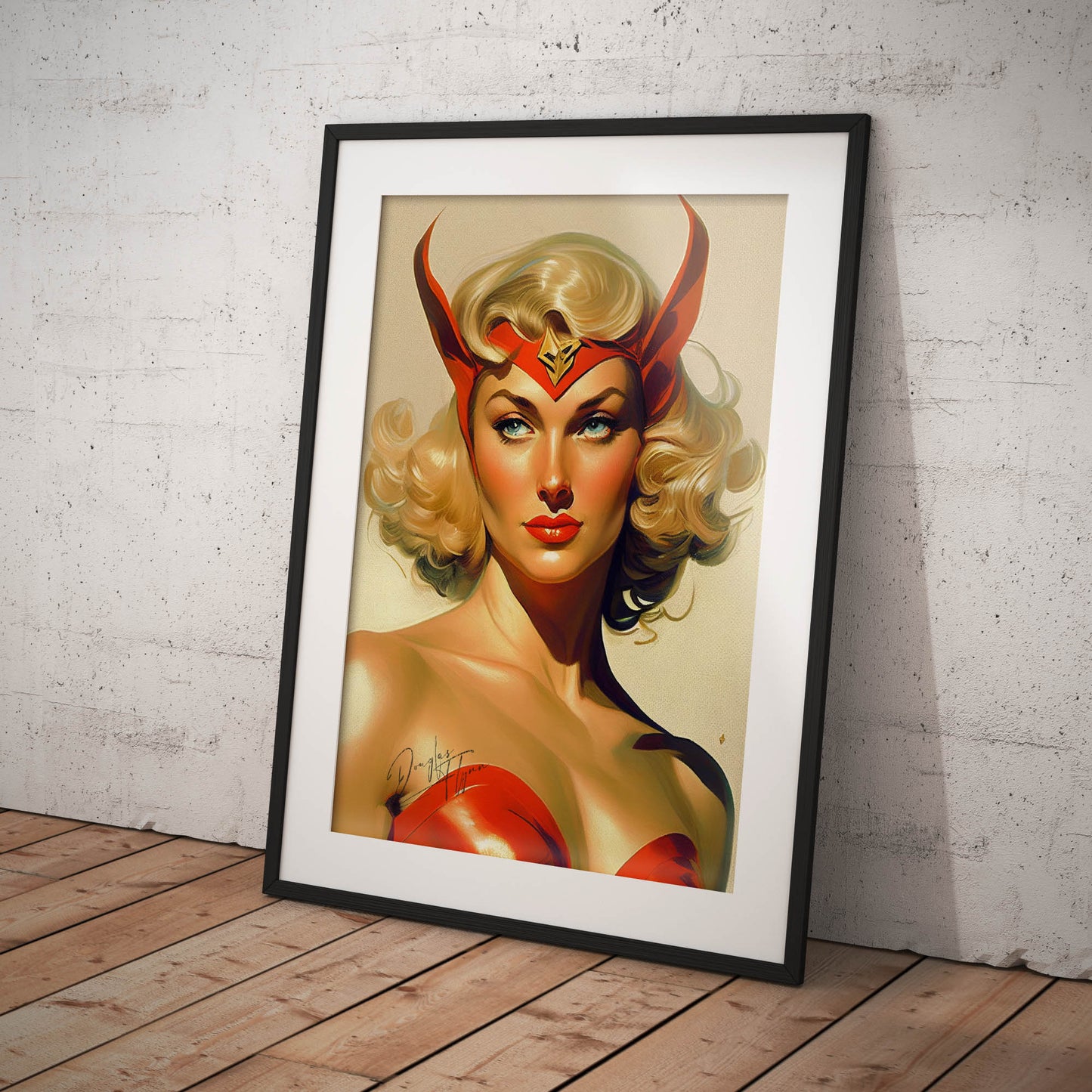 »The Red Raptor« retro poster