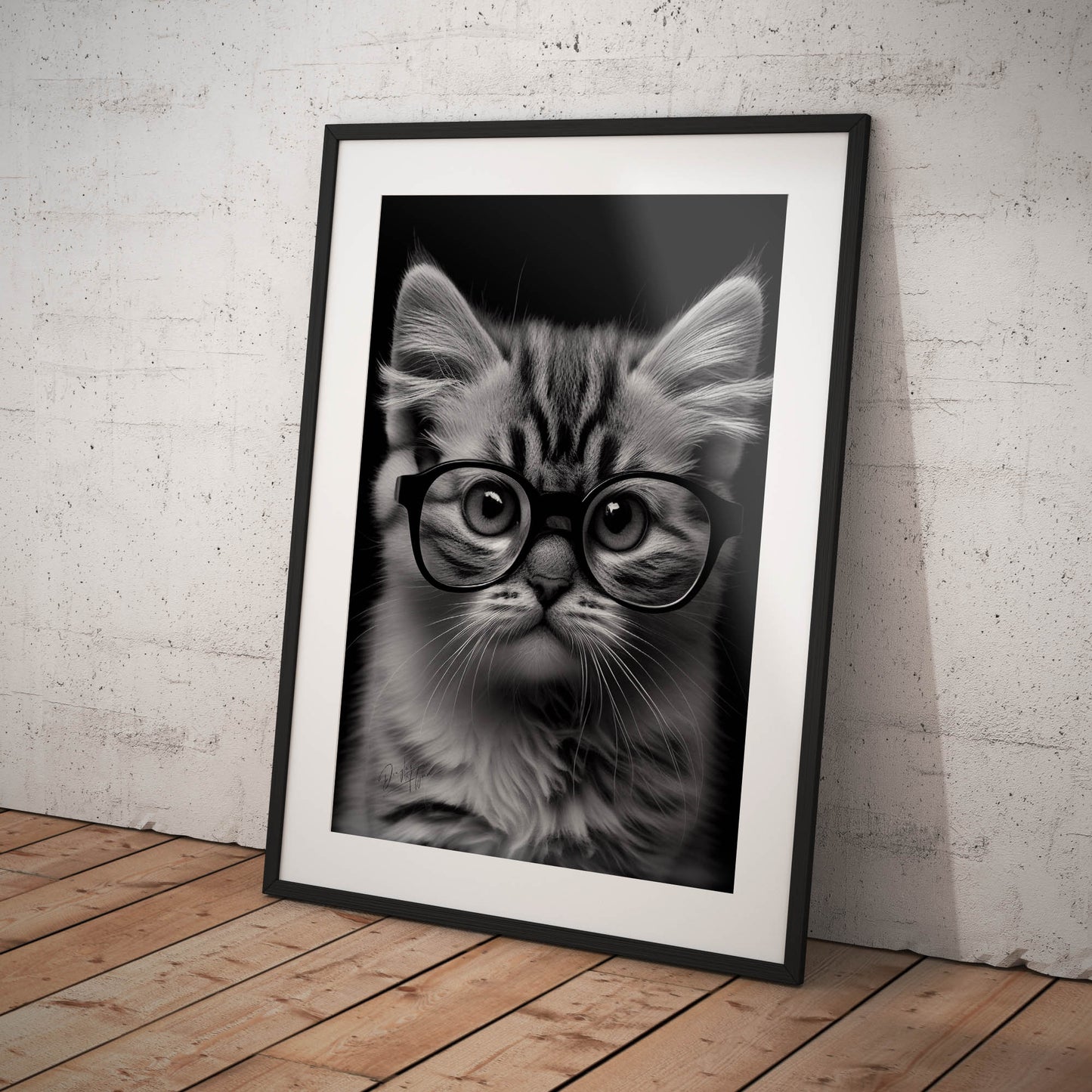 »Wise Whiskers« retro poster