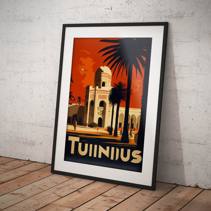 »Tunis, travel poster no 2« retro poster