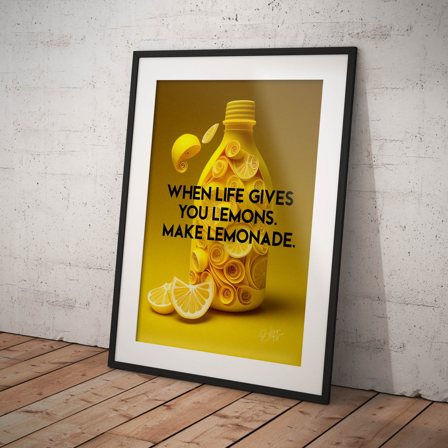 »When Life Gives You Lemons« retro poster