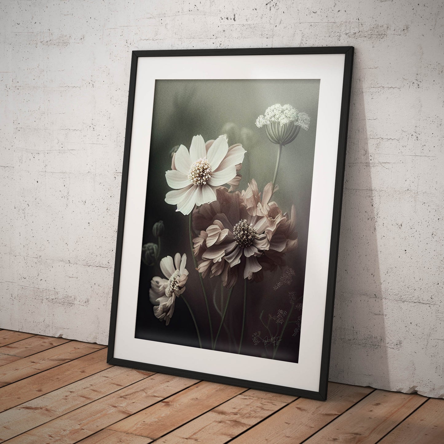 »White Petals« designposter