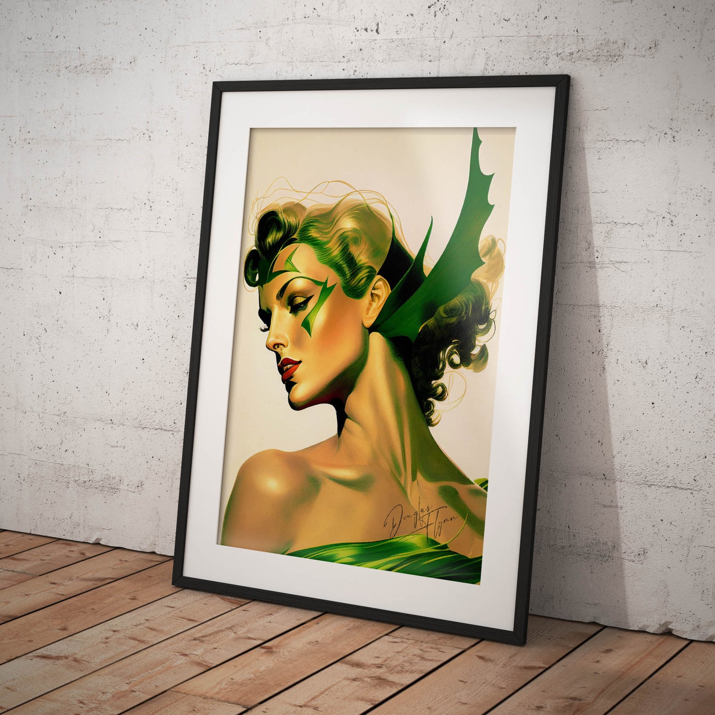 »The Verdant Valkyr« retro poster