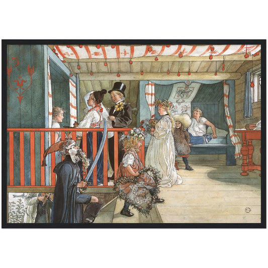 »Namnsdag på härbret« av Carl Larsson
