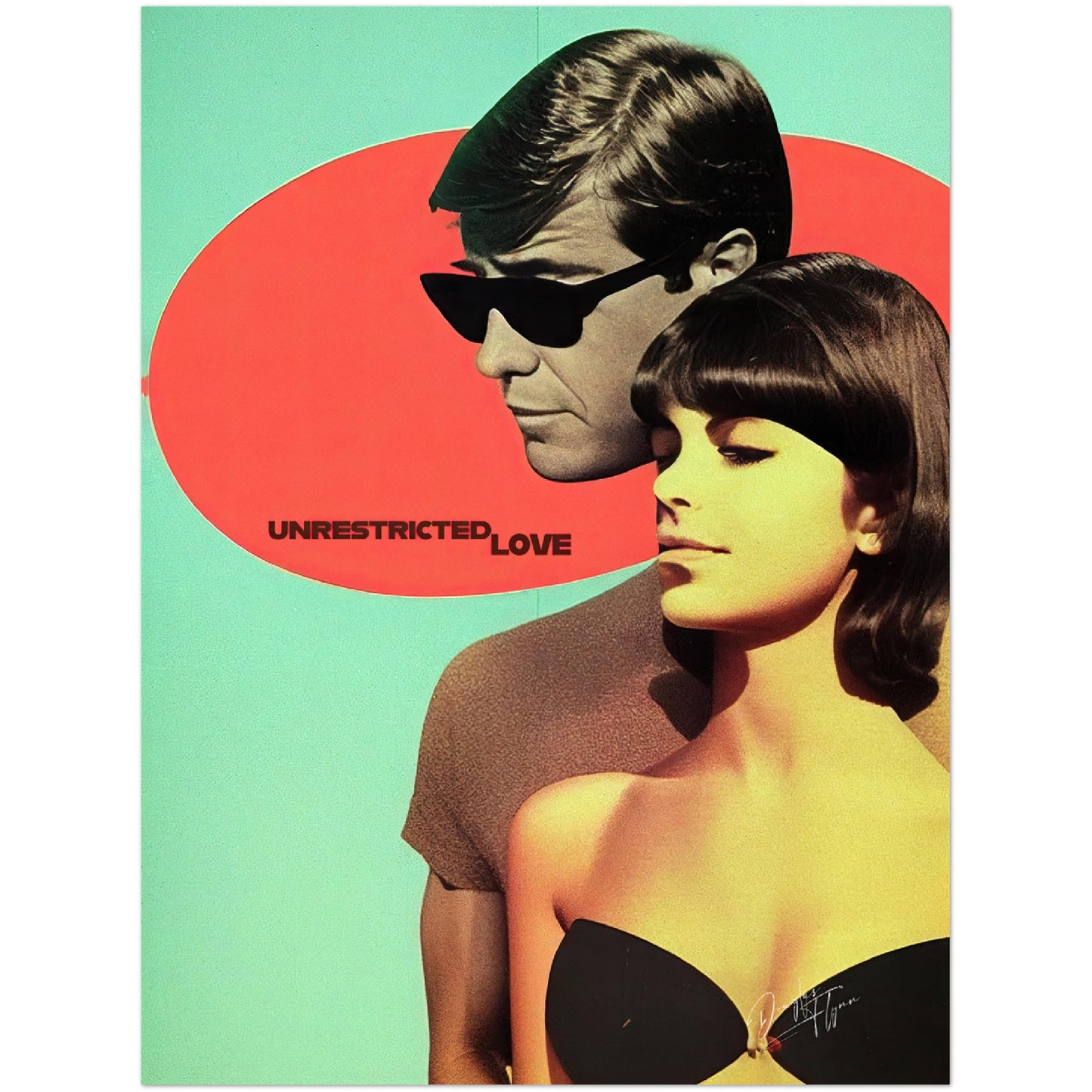 »Unrestricted Love«retro poster