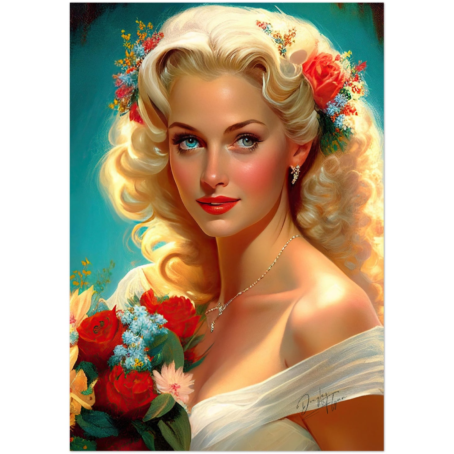 »Bridal Elegance on Stage« retro poster