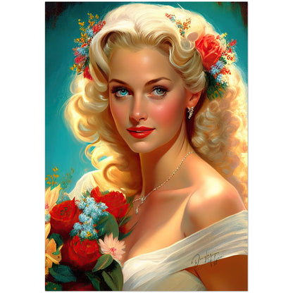 »Bridal Elegance on Stage« retro poster