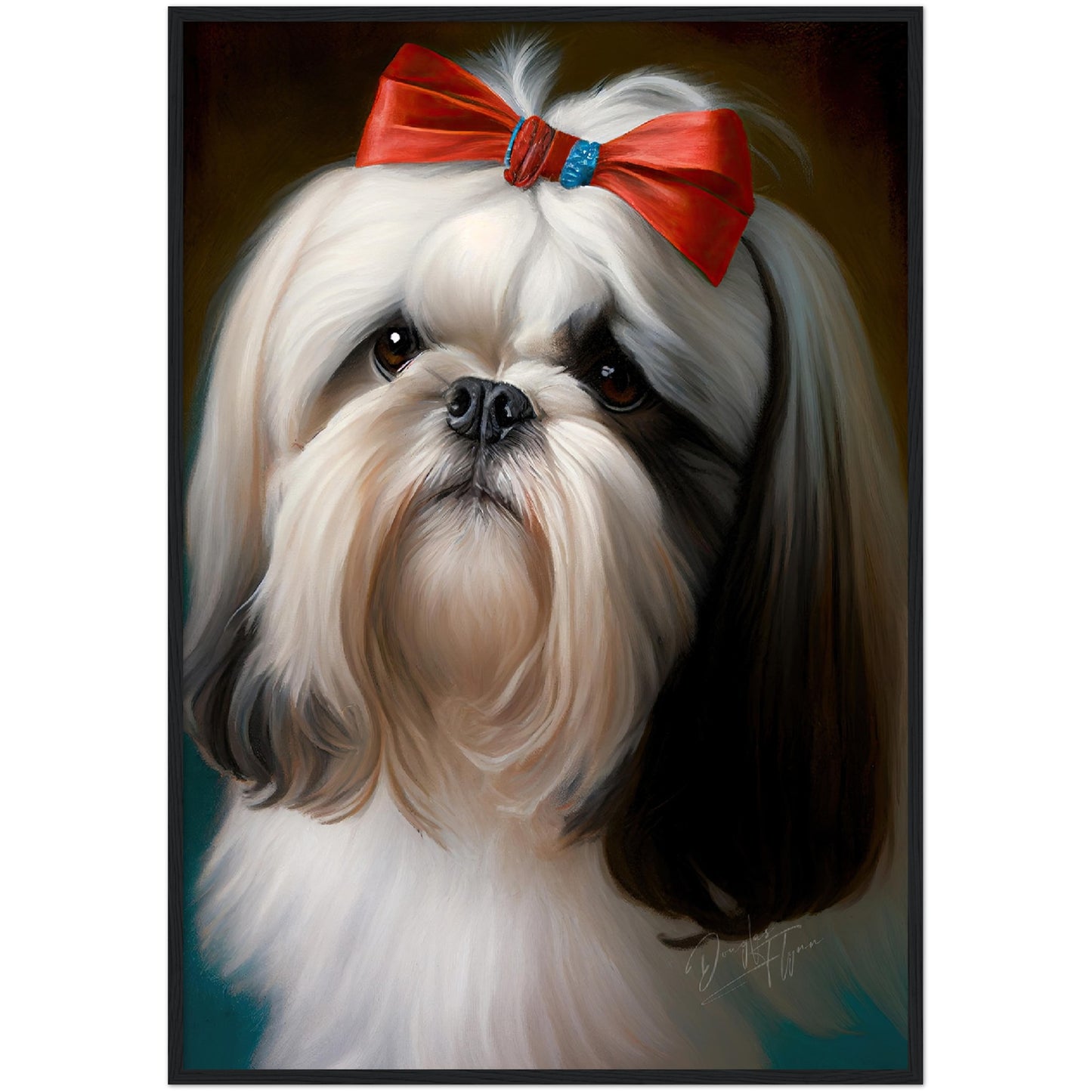 »Shih Tzu med rosett«