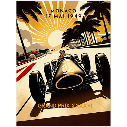 »Passionate Pioneers Racing« retro poster