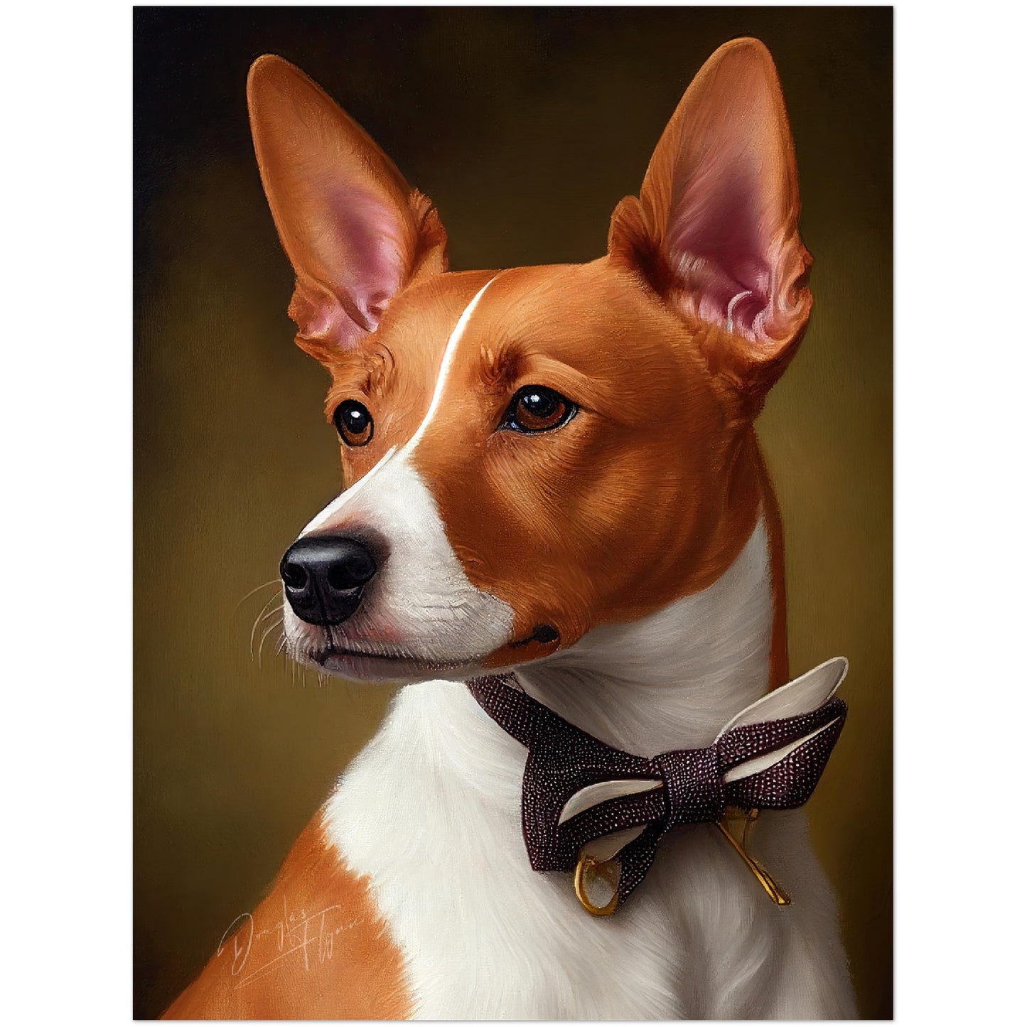 »Basenji med rosett«