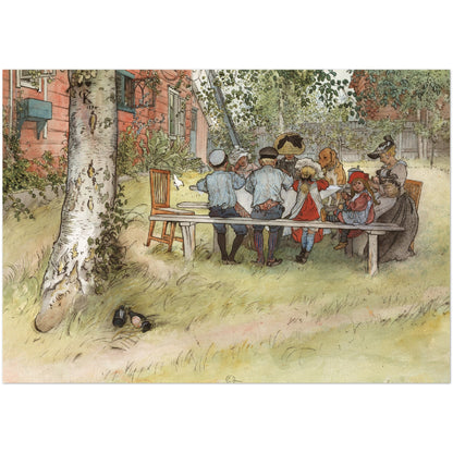 »Frukost under stora björken« av Carl Larsson