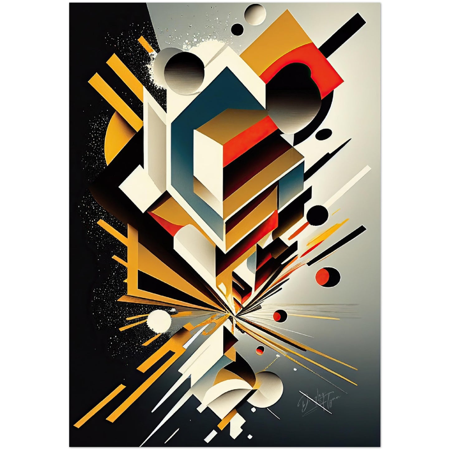 »Powerful Linear Dynamics« retro poster