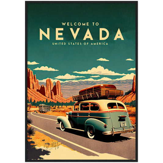 »Nevada, travel poster no 1« retro poster