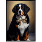 »Berner sennenhund med rosett«