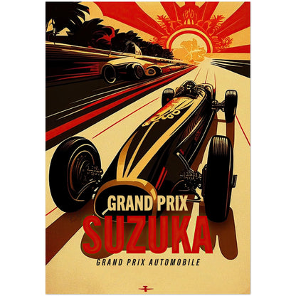 »Glory of Grand Prix Racing« retro poster
