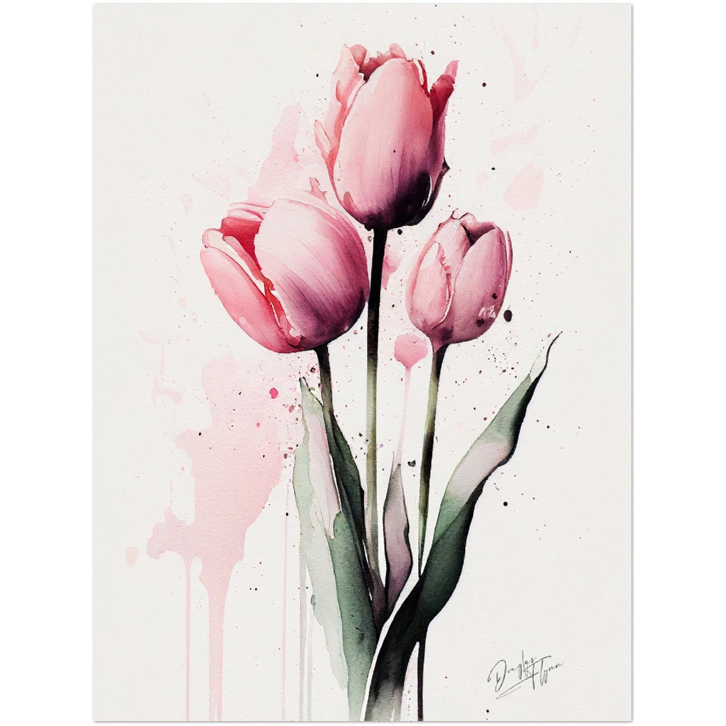 »Tulip Wanderlust« retro poster