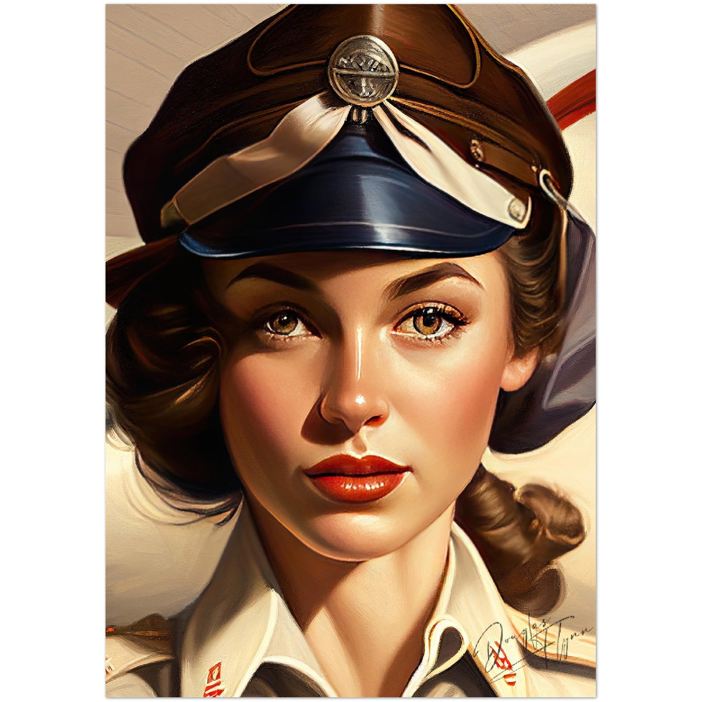 »Let me be your wingman« retro poster