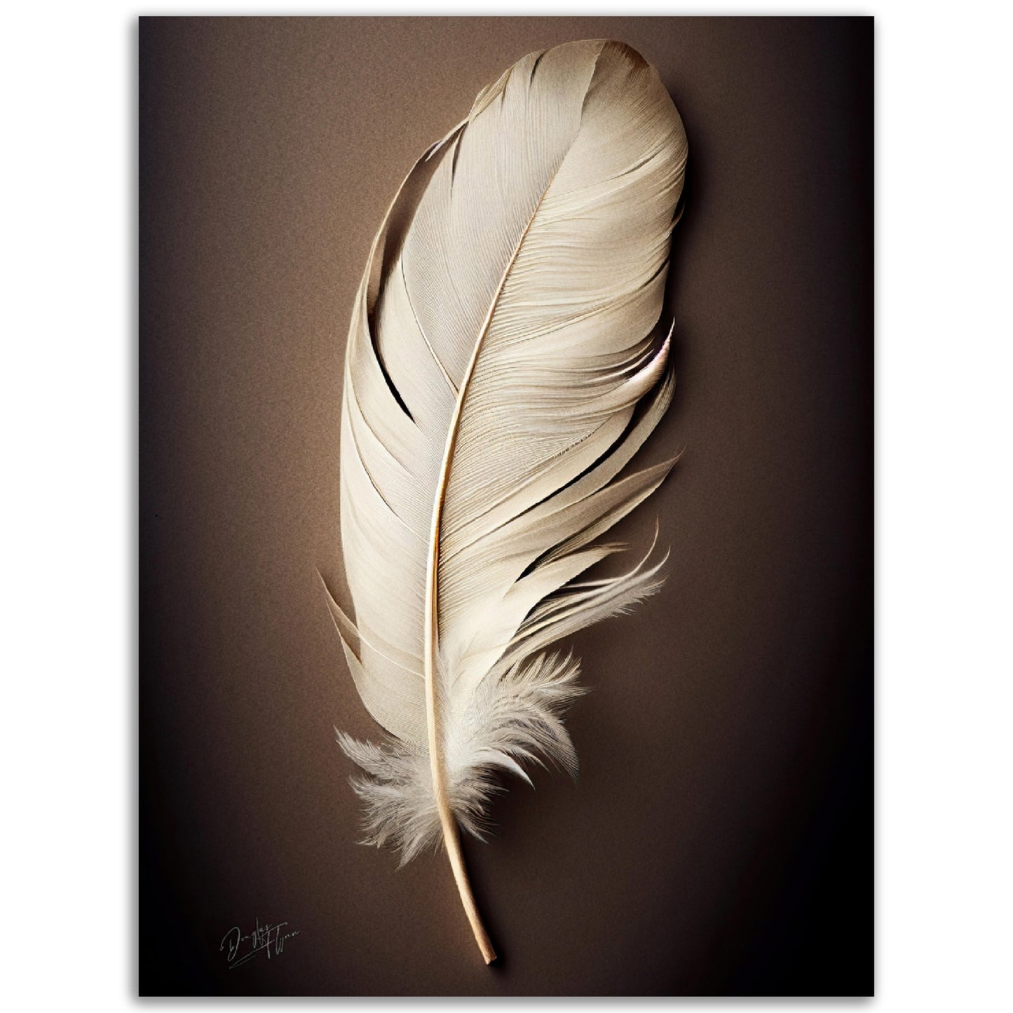 »Found a White Feather no 1« designposter