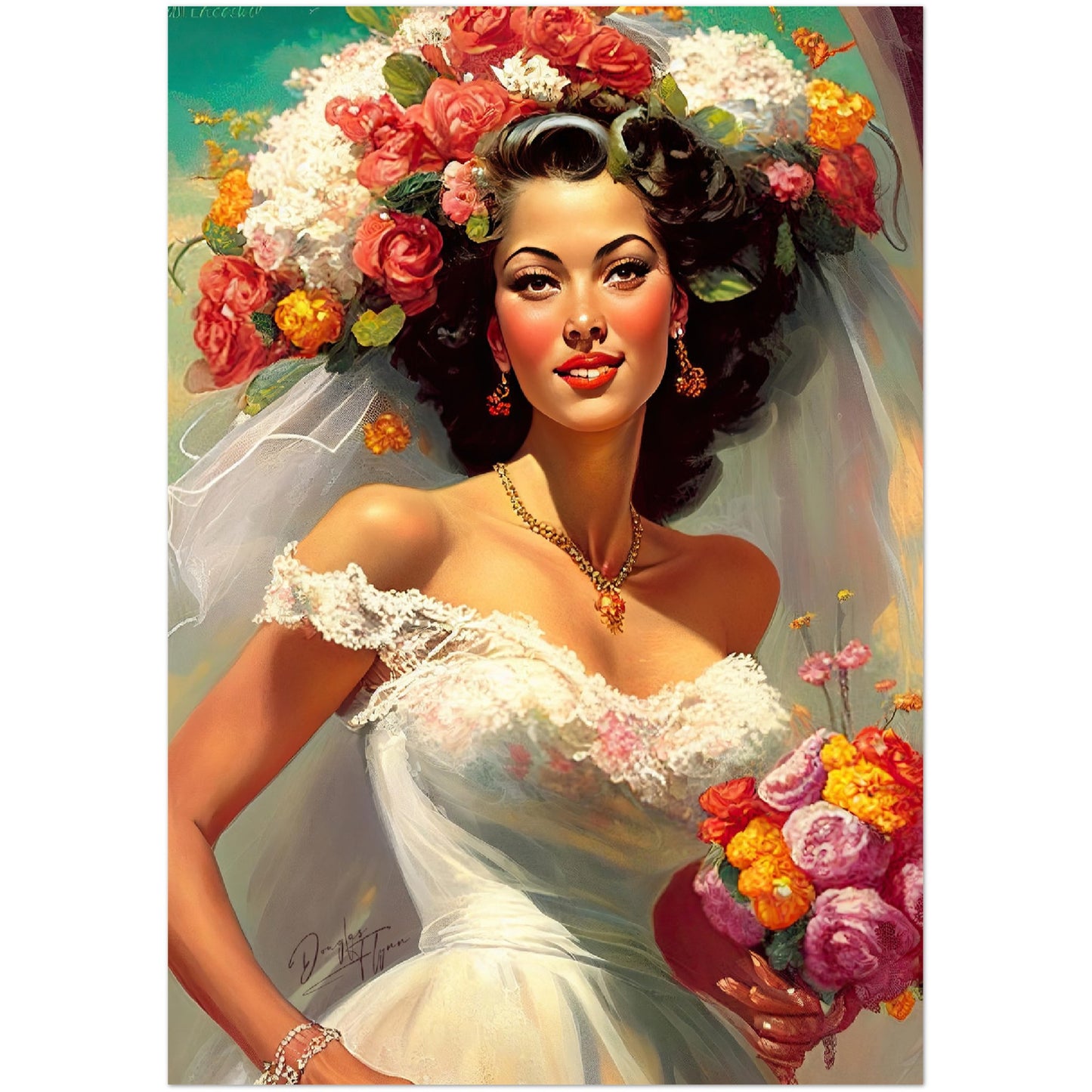 »Vintage Weddings« retro poster