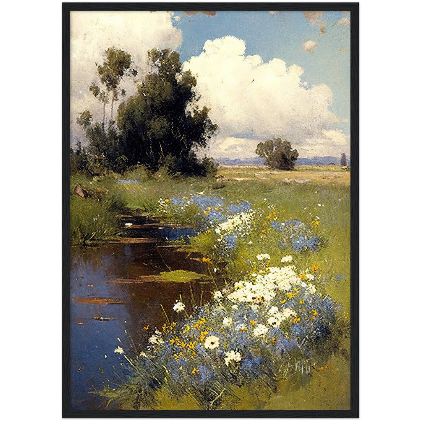 »Wildflowers« retro poster