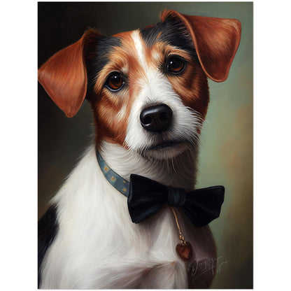 »Jack Russell Terrier med rosett«