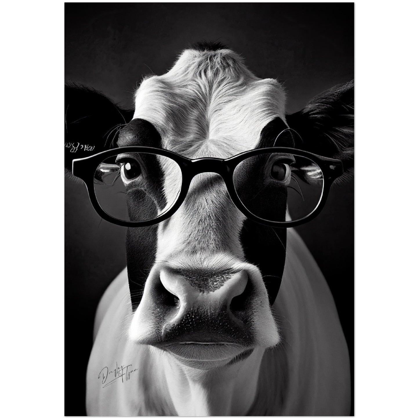 »Cattle Genius« retro poster