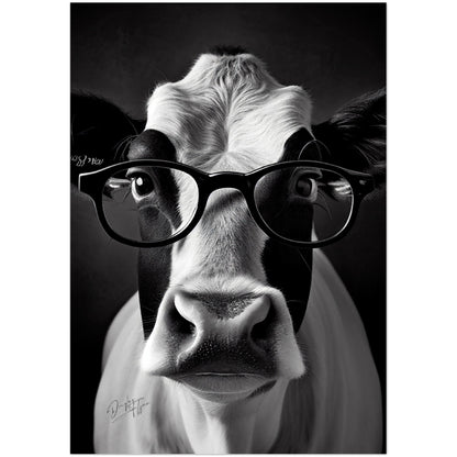 »Cattle Genius« retro poster