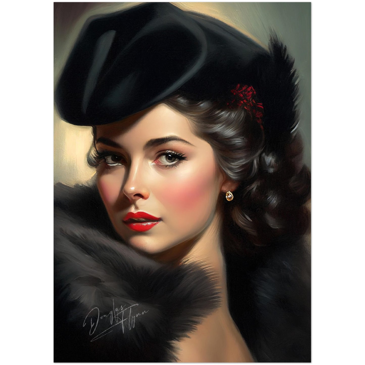 »Elizabeth's Elegance« retro poster