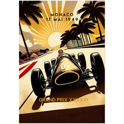 »Passionate Pioneers Racing« retro poster